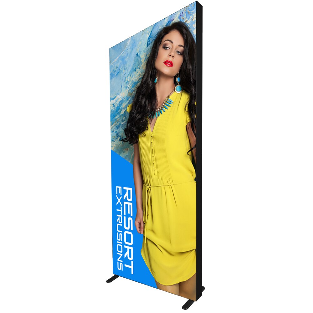 VAIL-120DB Backlit Black Freestyle 3ft x 8ft — Double Sided Graphic Package